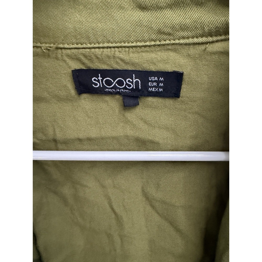 Stoosh Utility Cargo Anorak Olive Green Jacket Safari Military Mediu - Picture 5 of 7